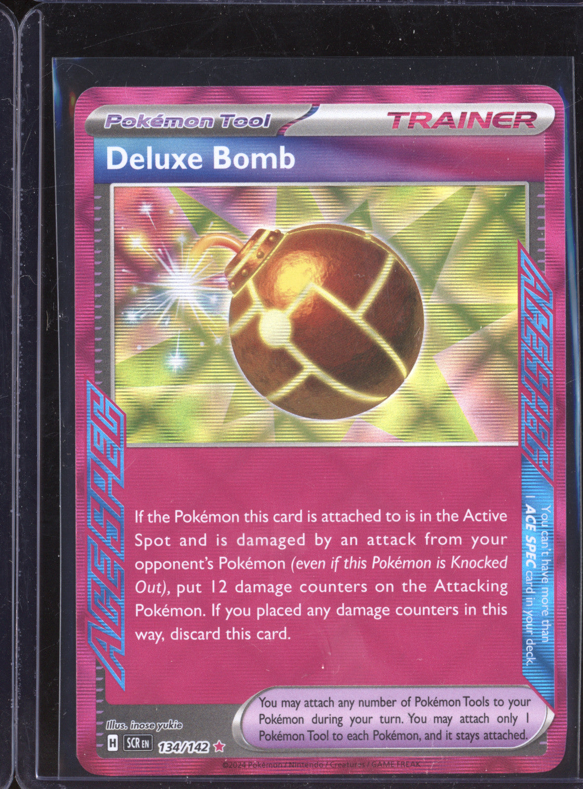 Deluxe Bomb 2024 Pokemon Stellar Crown 134/142 ACE SPEC Rare