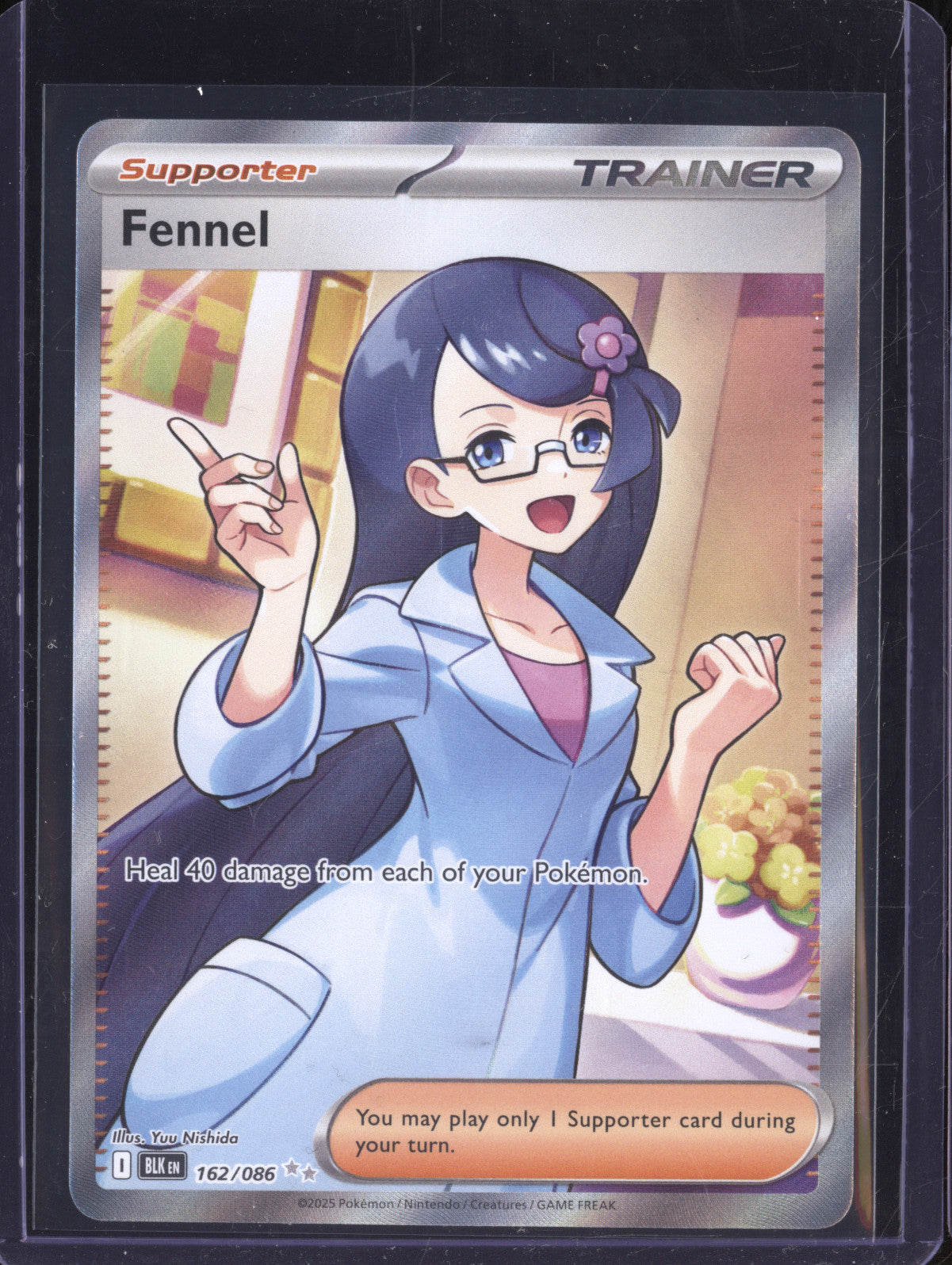 Fennel 2025 Pokemon Black Bolt 162/086 Ultra Rare