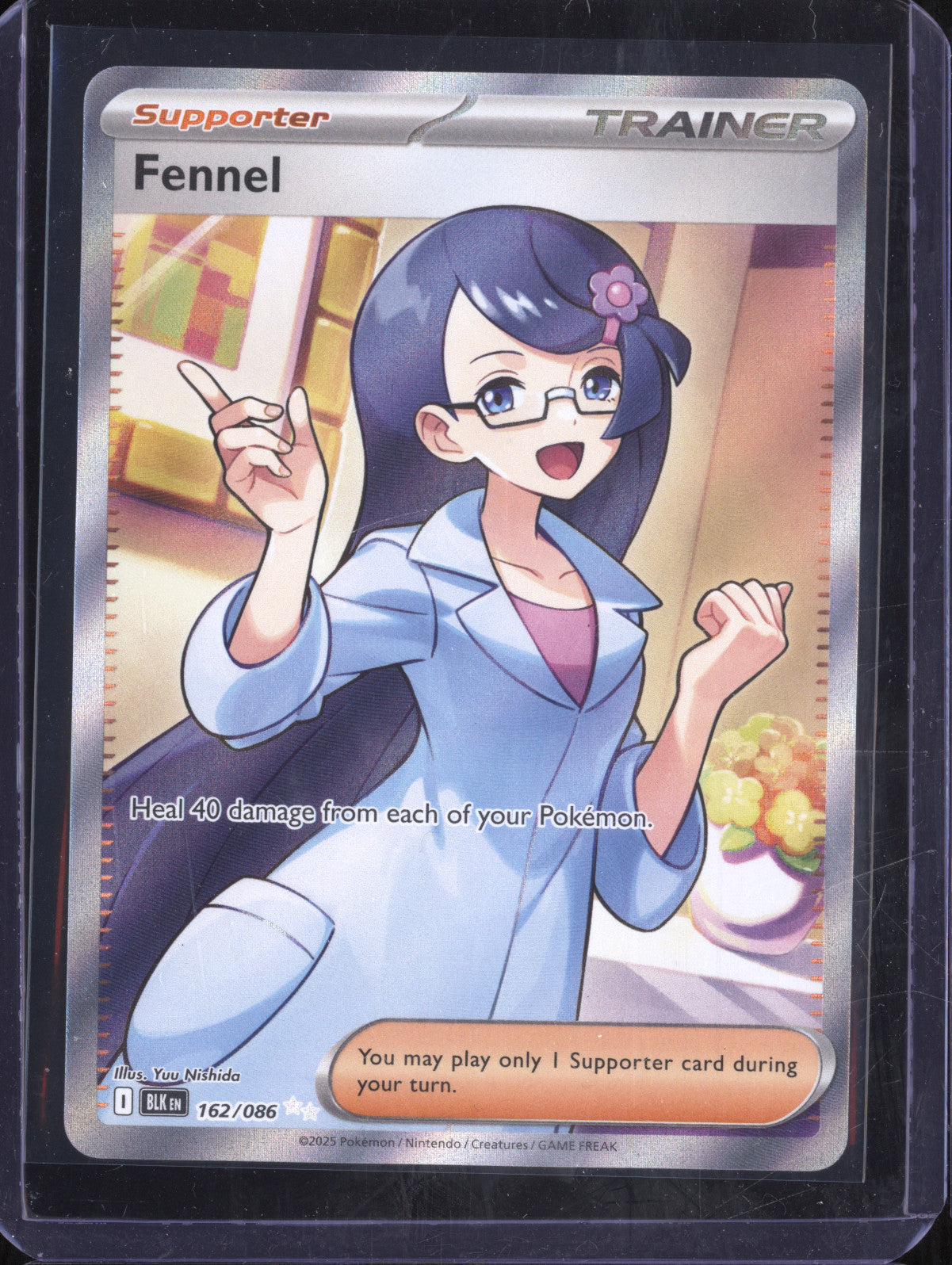 Fennel 2025 Pokemon Black Bolt 162/086 Ultra Rare