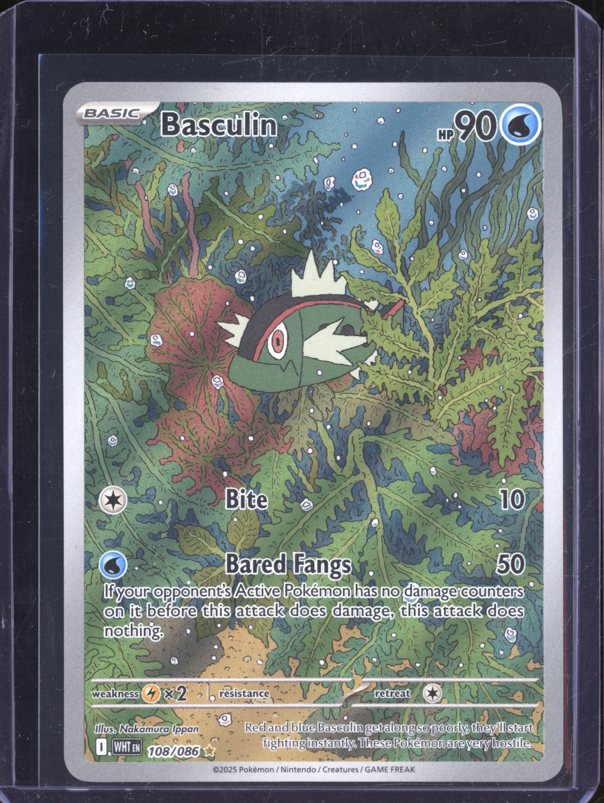 Basculin 2025 Pokemon White Flare 108/086 Illustration Rare