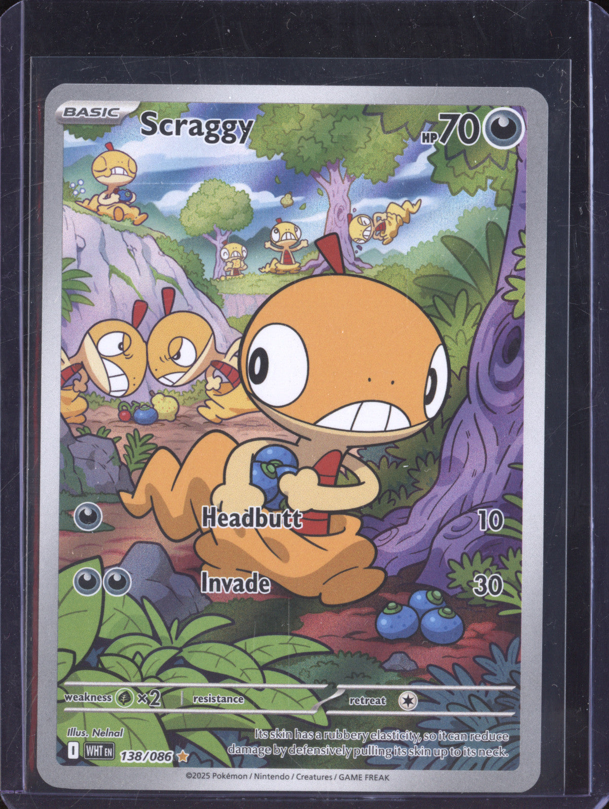 Scraggy 2025 Pokemon White Flare 138/086 Illustration Rare