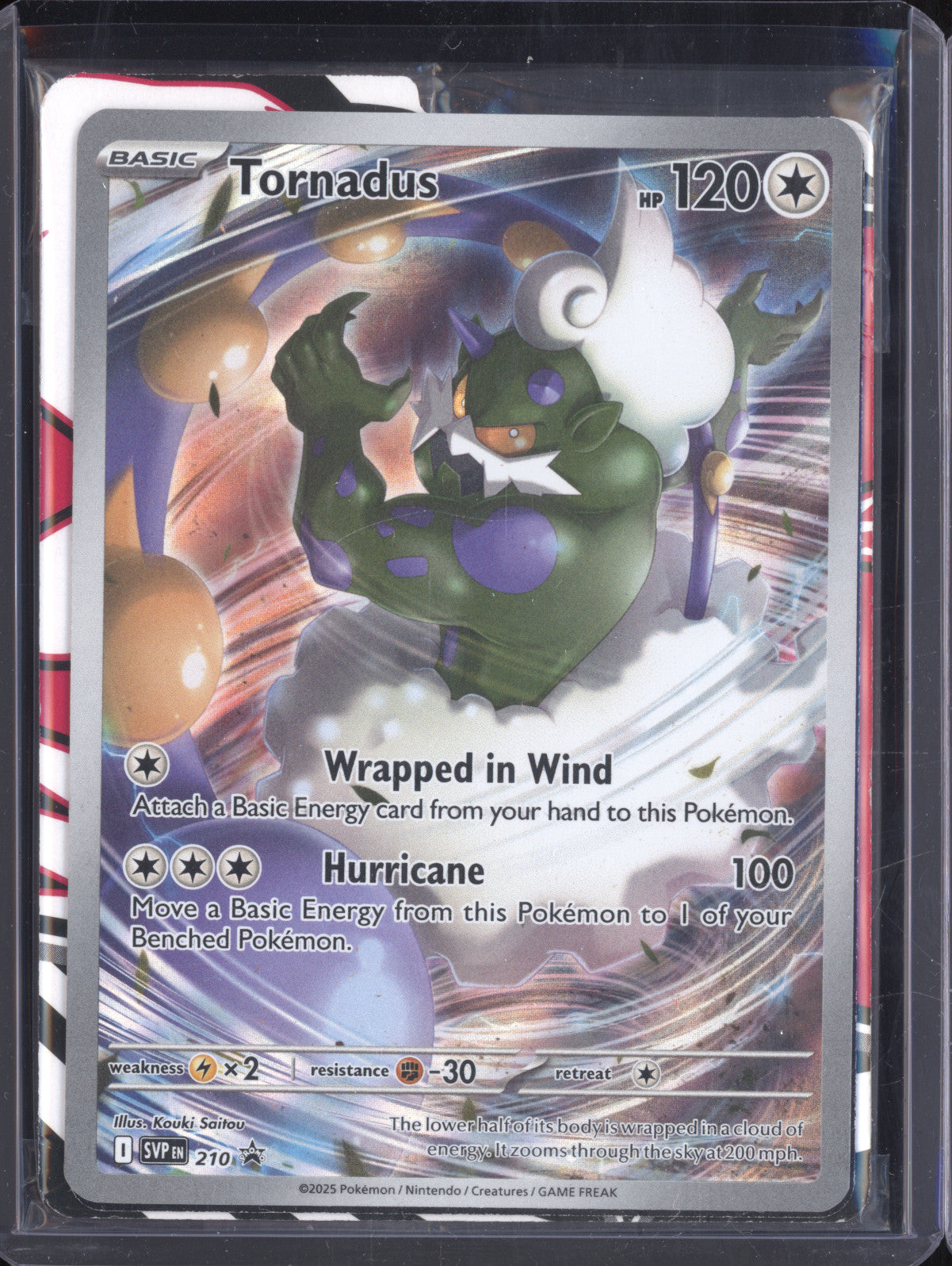 Tornadus 2025 Pokemon Scarlet & Violet Promos 210 Black Star Promo