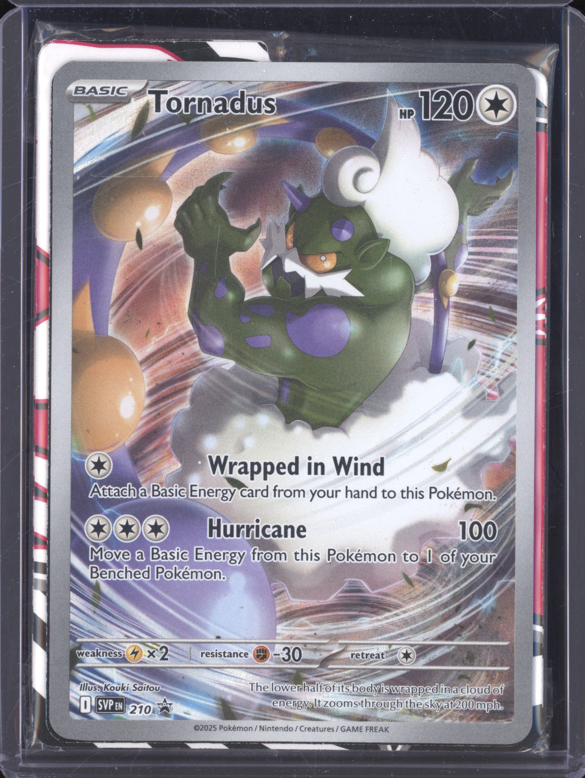 Tornadus 2025 Pokemon Scarlet & Violet Promos 210 Black Star Promo