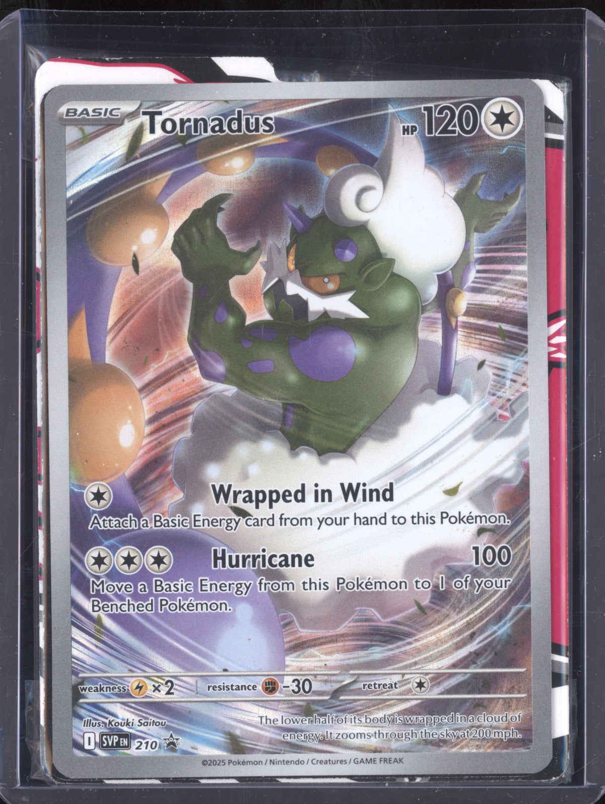 Tornadus 2025 Pokemon Scarlet & Violet Promos 210 Black Star Promo
