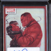 Red Hulk 2023 Upper Deck Marvel Platinum 190 Daniel Way Red Rainbow Auto