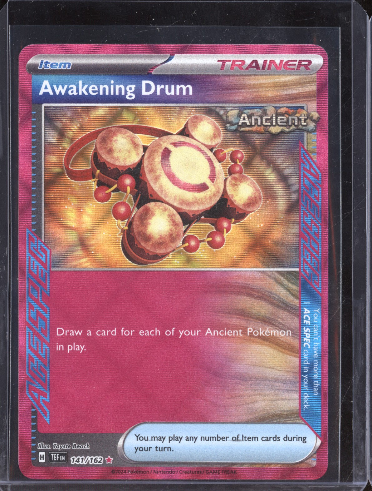 Awakening Drum 2024 Pokemon Temporal Forces 141/162 Ace Spec