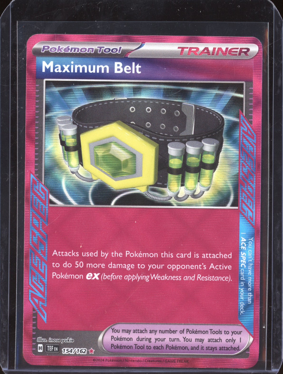 Maximum Belt 2024 Pokemon Temporal Forces 154/162 Ace Spec