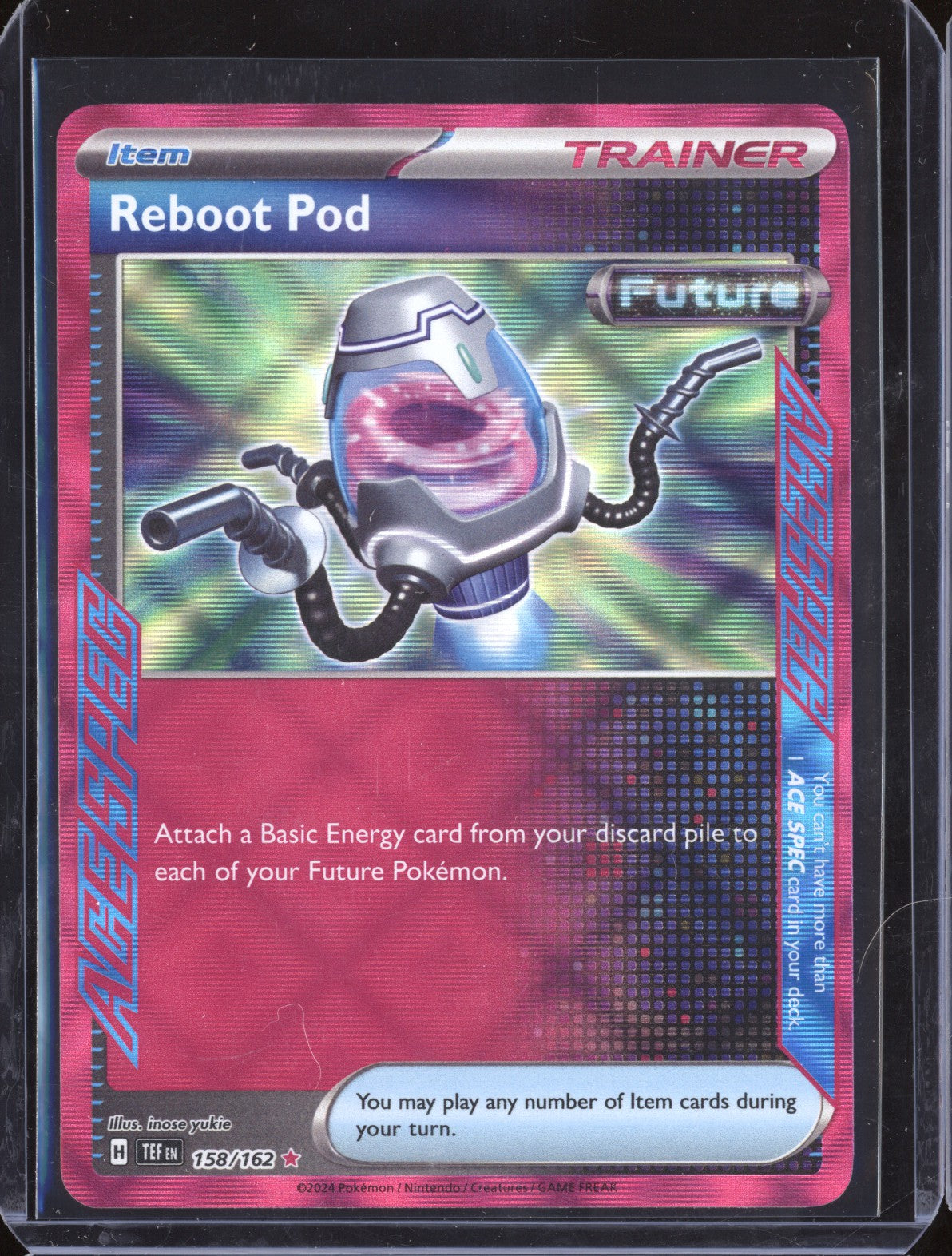 Reboot Pod 2024 Pokemon Temporal Forces 158/162 Ace Spec