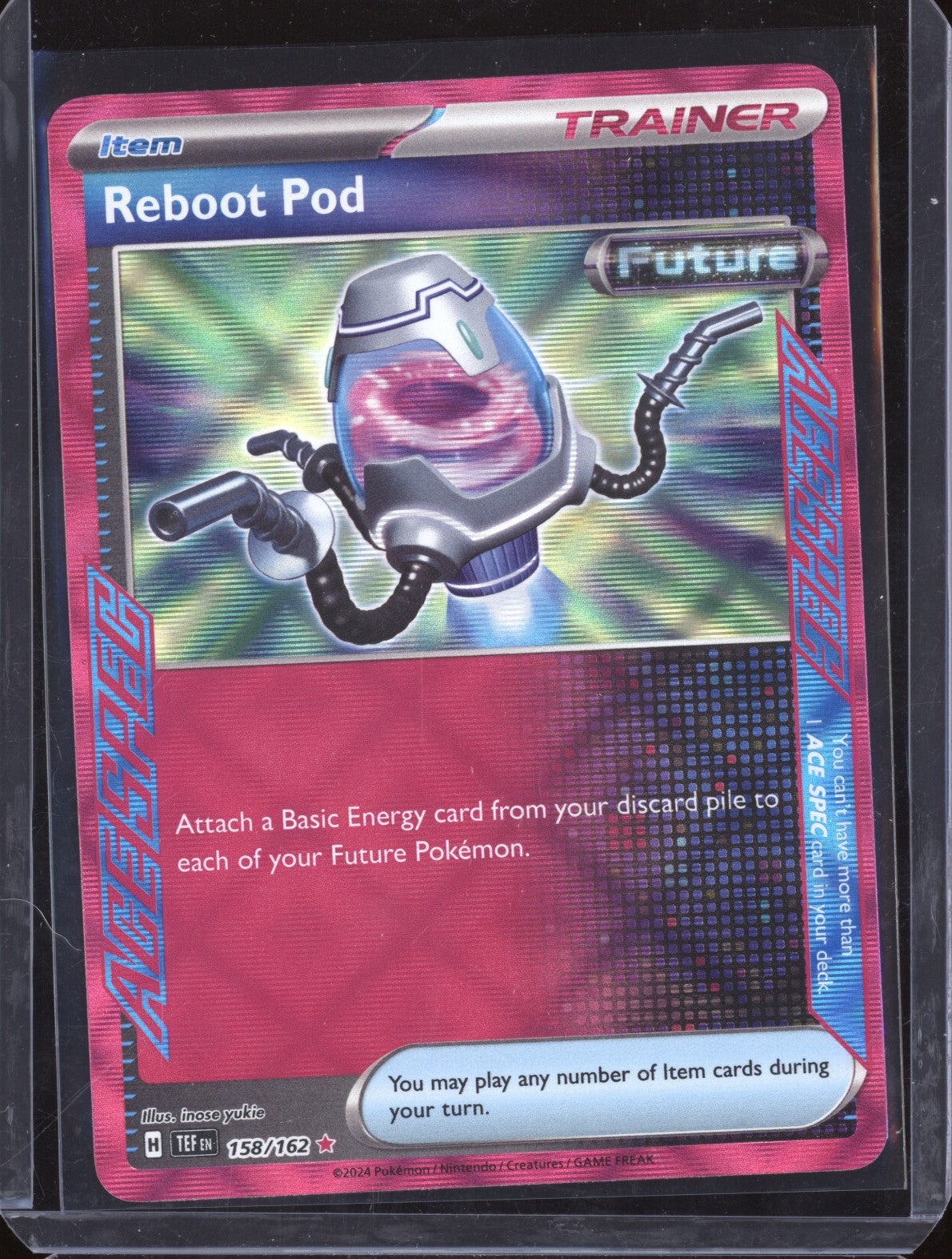 Reboot Pod 2024 Pokemon Temporal Forces 158/162 Ace Spec