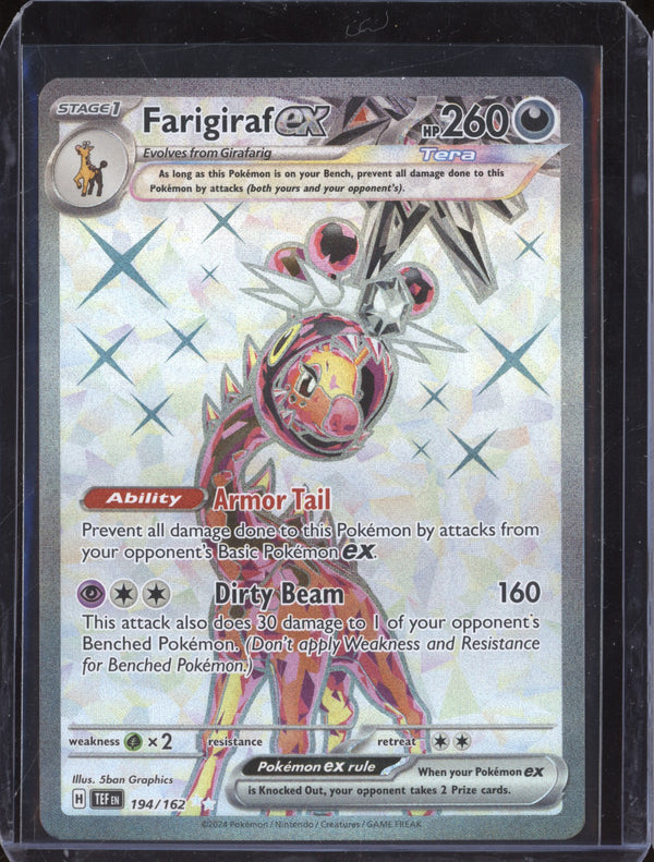 Farigiraf ex 2024 Pokemon Temporal Forces 194/162 Ultra Rare