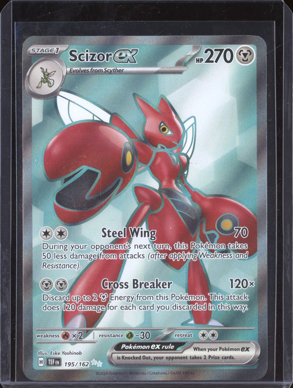 Scizor ex 2024 Pokemon Temporal Forces 195/162 Ultra Rare