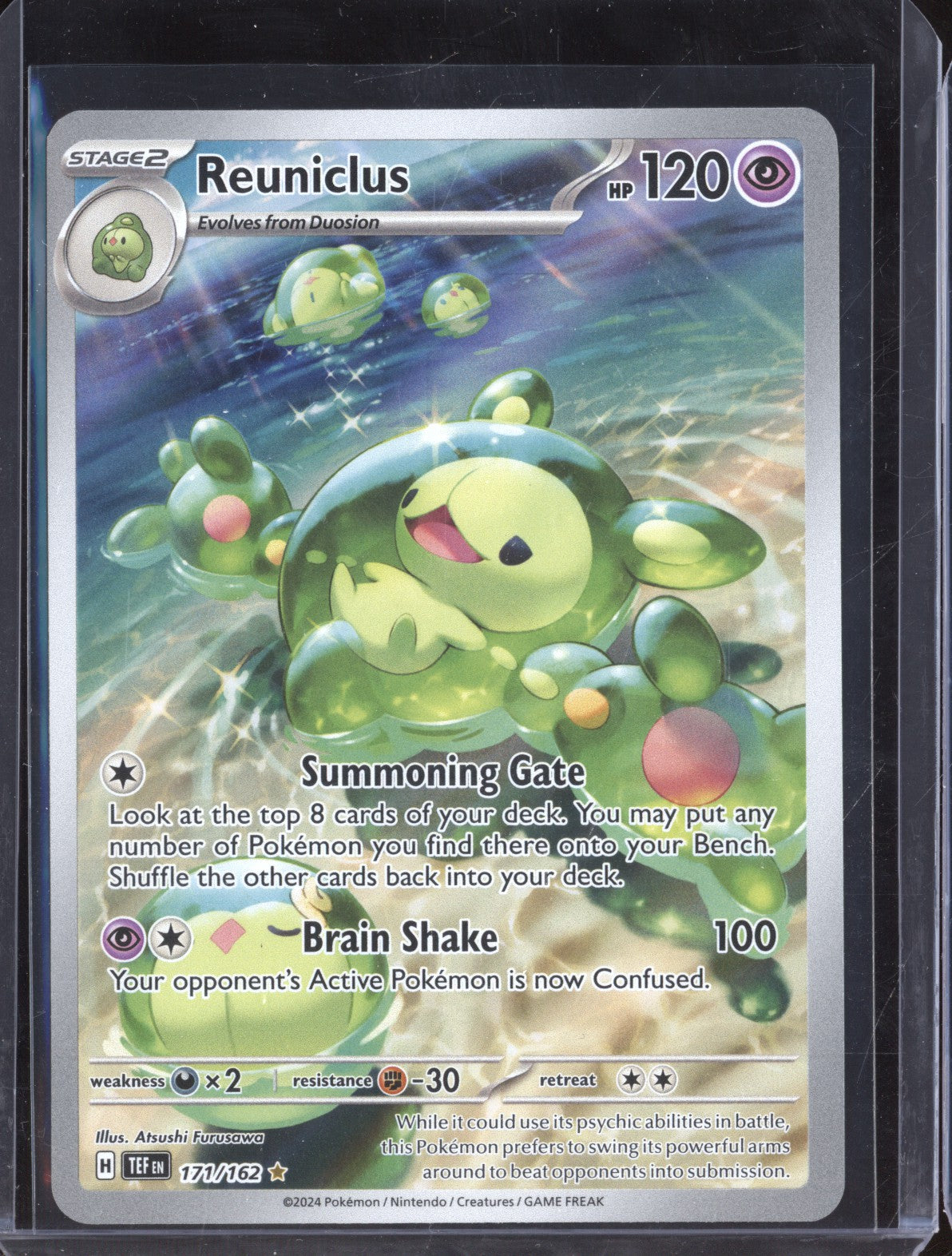 Reuniclus 2024 Pokemon Temporal Forces 171/162 Illustration Rare