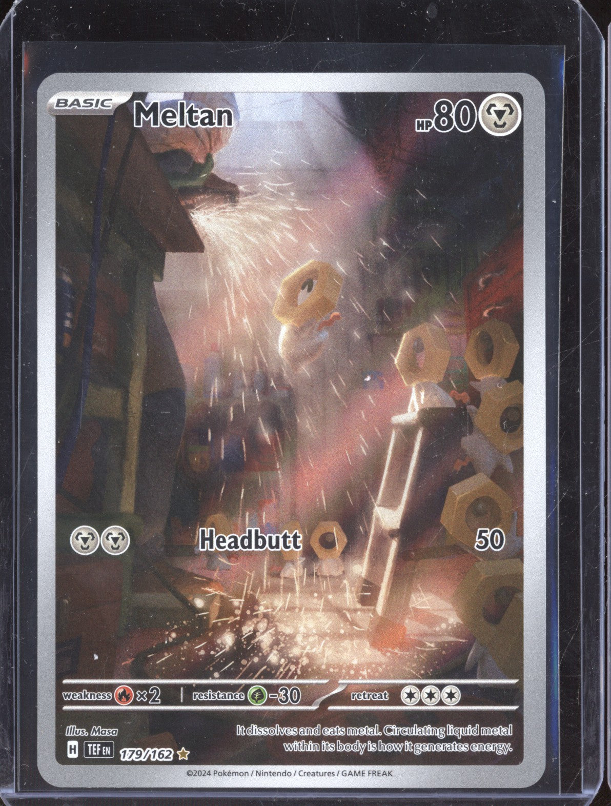 Meltan 2024 Pokemon Temporal Forces 179/162 Illustration Rare