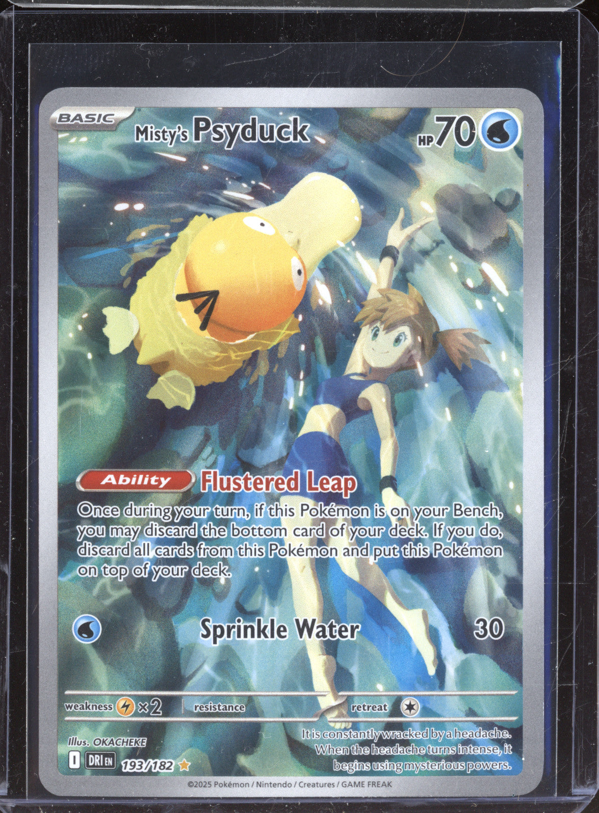 Misty's Psyduck 2025 Pokemon Destined Rivals DRI 193/182 Illustration Rare