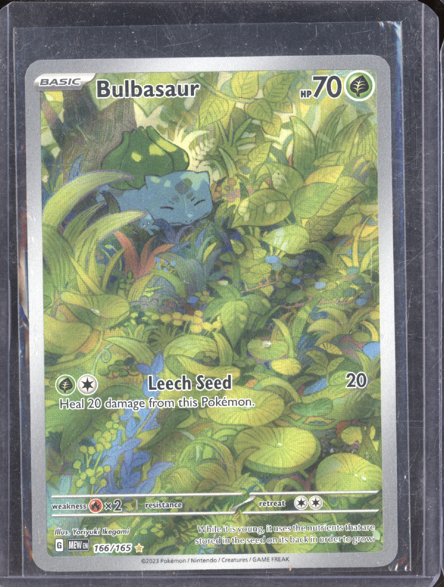 2023 Pokemon Scarlet & Violet 151 166/165 Bulbasaur Illustration Rare