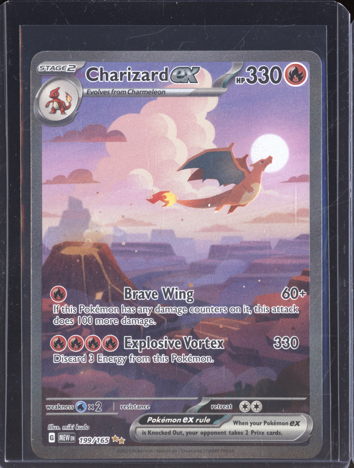Charizard 2023 Pokemon 151 MEW 199/165 Special Illustration Rare