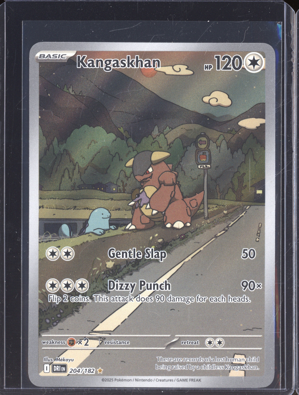 2025 Pokemon Destined Rivals DRI 204/182 Kangaskhan Illustration Rare