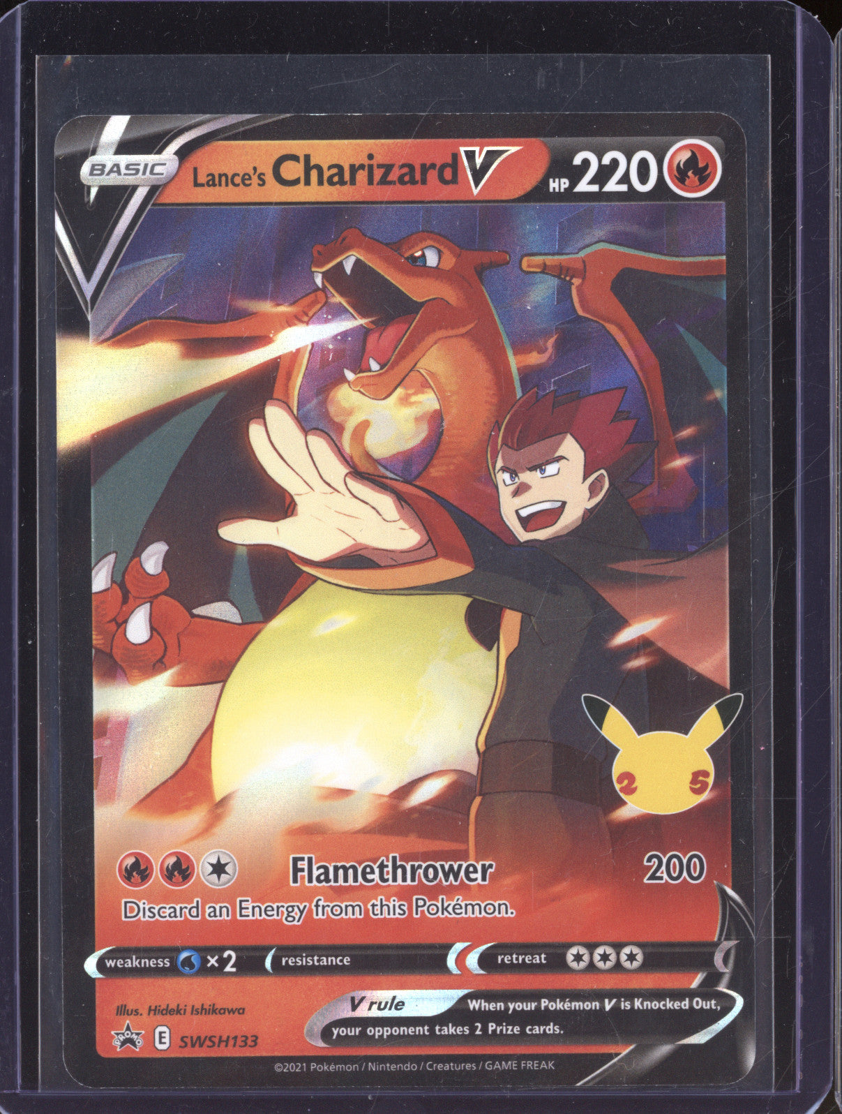 Lance's Charizard V 2021 Pokemon Celebrations SWSH133 Sword & Shield Prom