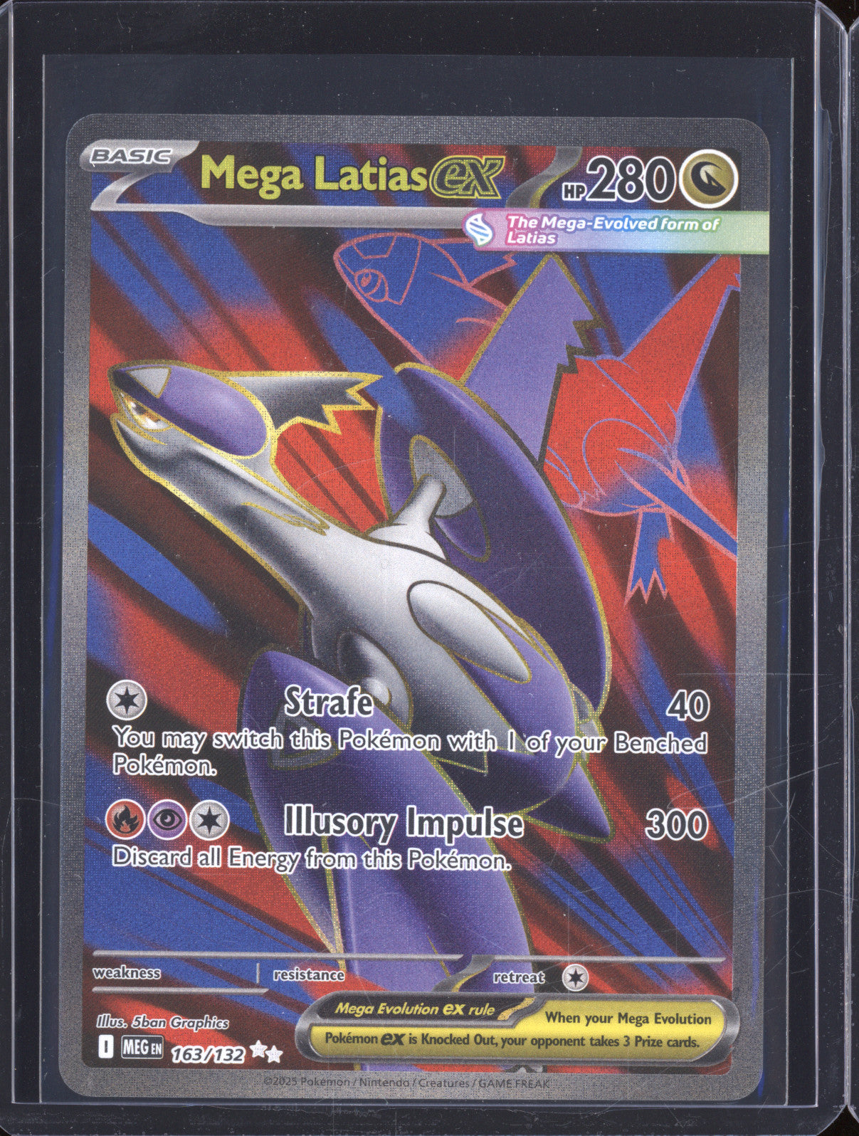 Mega Latias ex 2025 Pokemon Mega Evolutions MEG 163/132 Ultra Rare