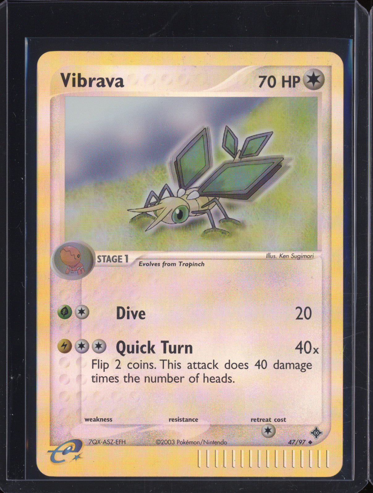 Vibrava 2003 Pokemon EX Dragon 47/97 Reverse Holo