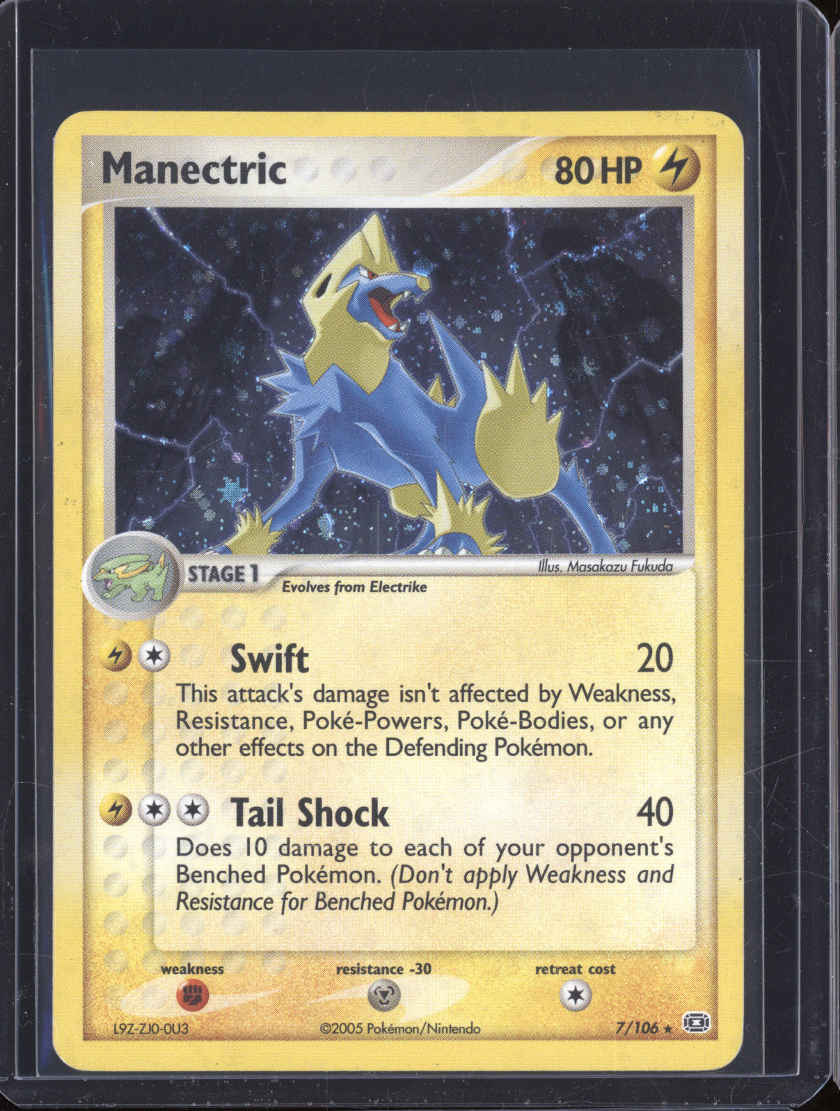 Manectric 2005 Pokemon EX Emerald 7/106 Holo Rare