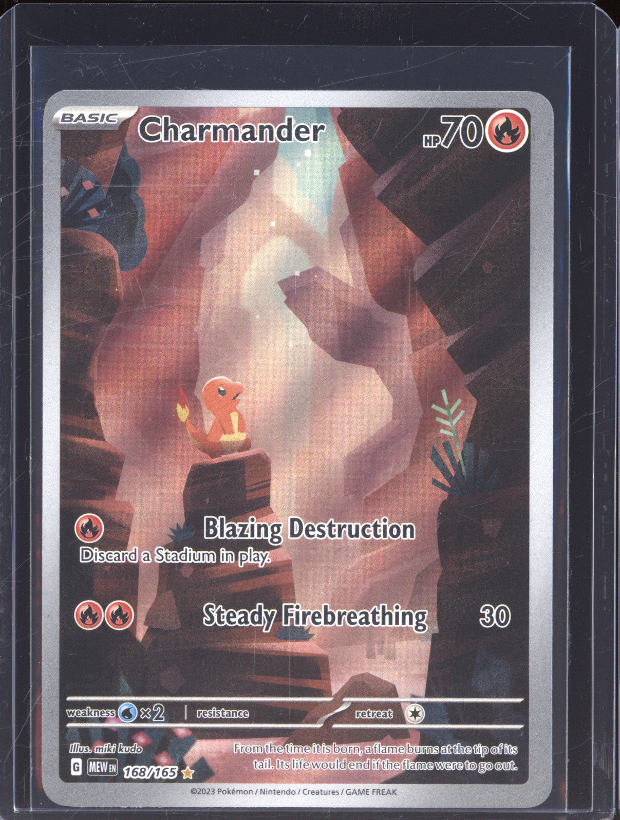 2023 Pokemon Scarlet & Violet 151 MEW 168 Charmander Illustration Rare