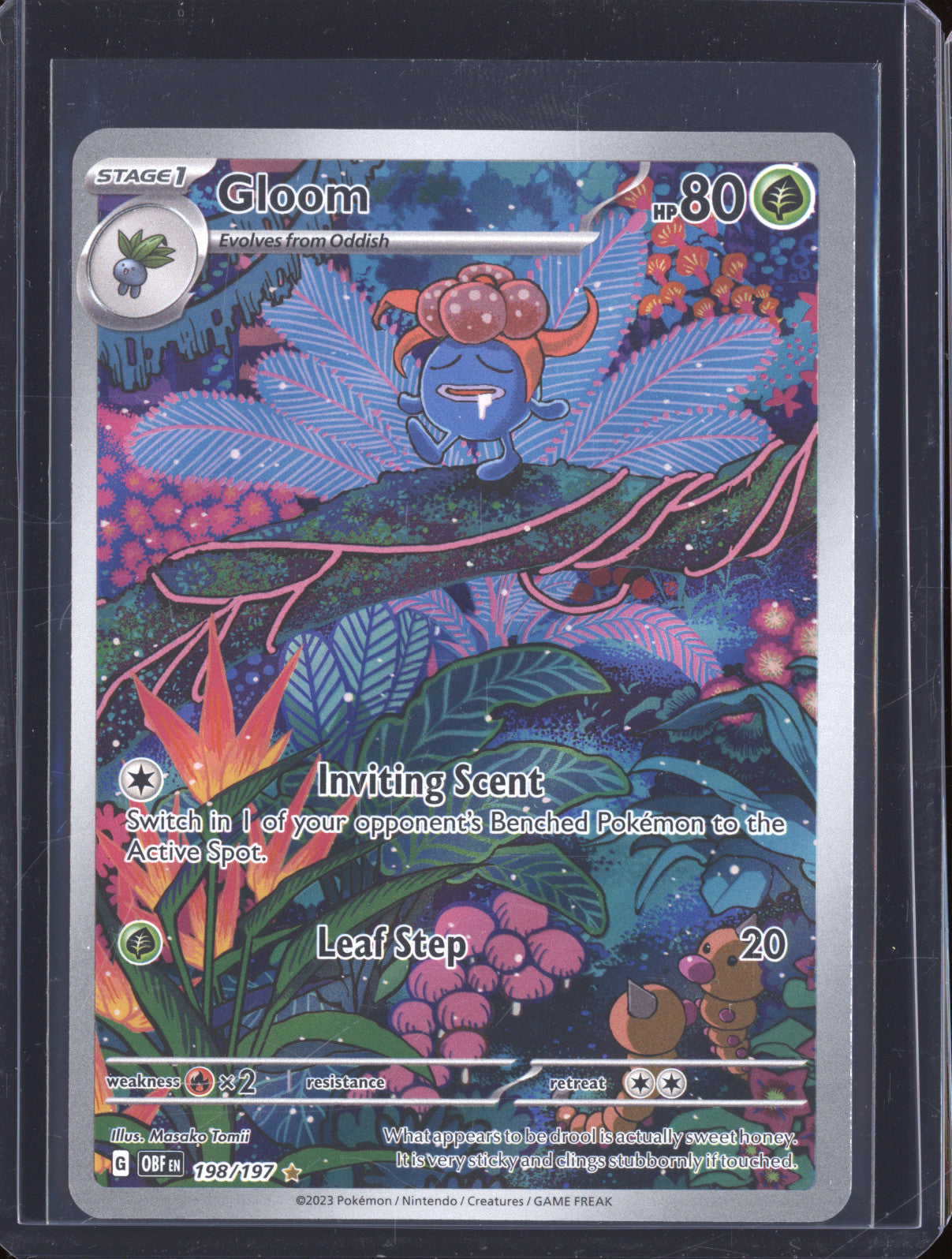 2023 Pokemon Obsidian Flames OBF 198 Gloom Illustration Rare