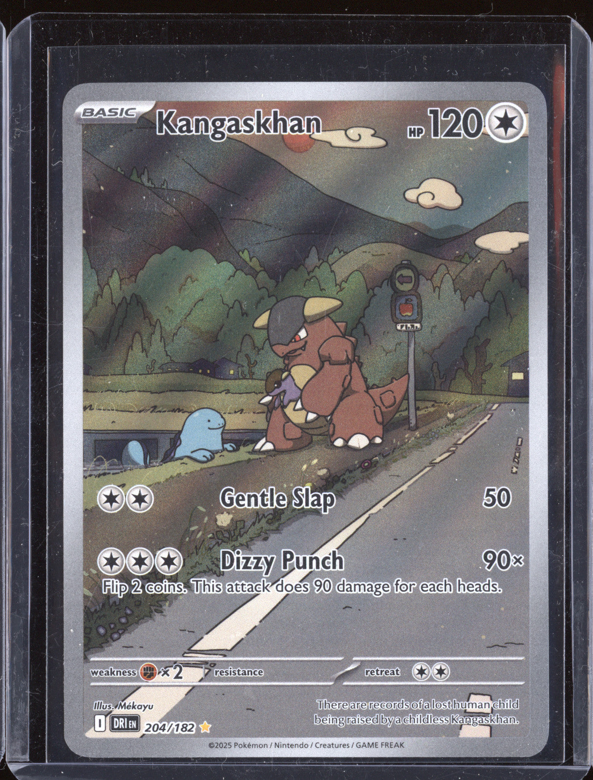 Kangaskhan 2025 Pokemon Destined Rivals DRI 204/182 Illustration Rare