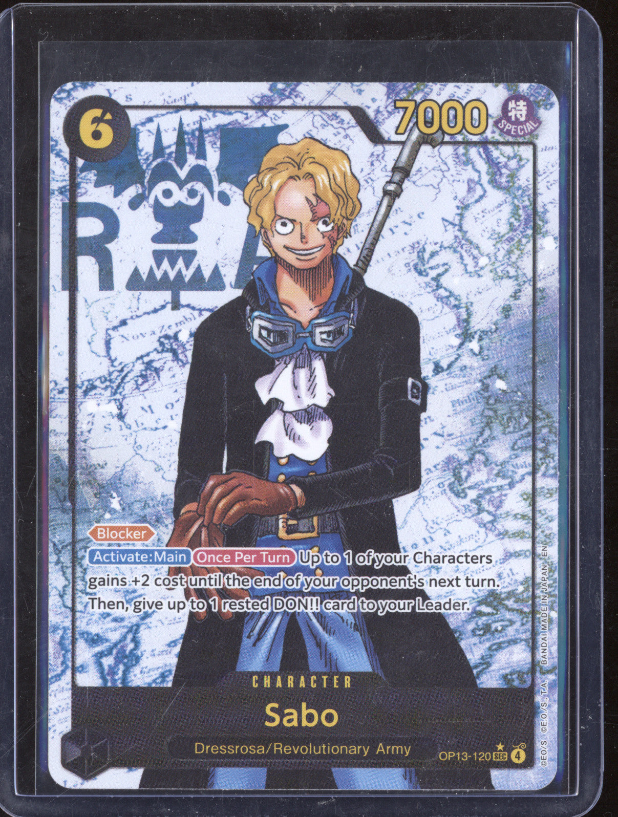 2025 Bandai One Piece Carry on His Will OP13-120 Sabo SEC