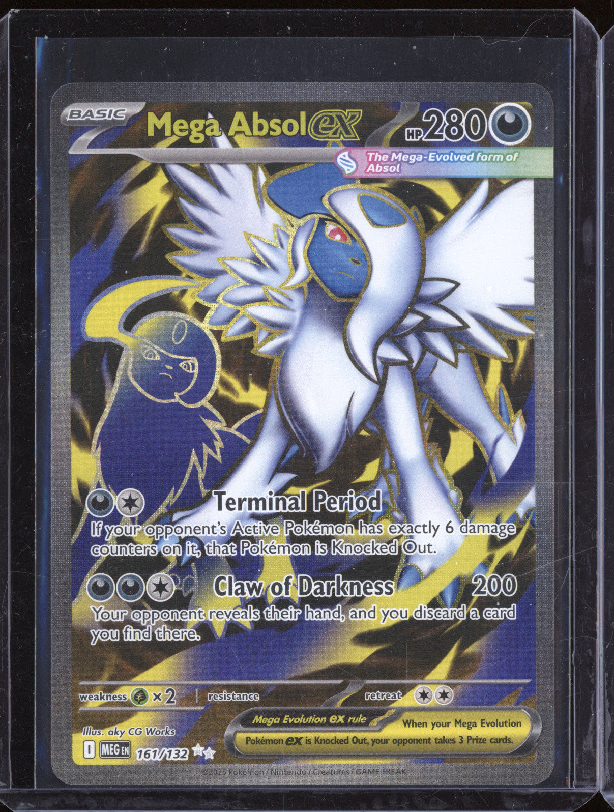 2025 Pokemon Mega Evolutions 161/132 Mega Absol ex Ultra Rare