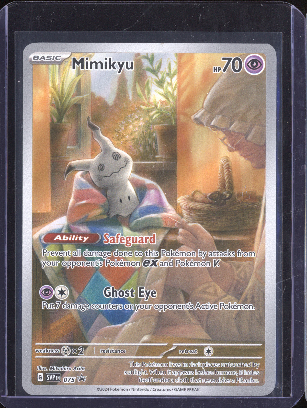 Mimikyu 2024 Pokemon Scarlet & Violet Promos 75 ETB Promo