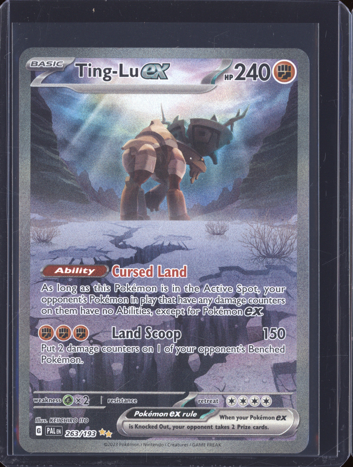 2023 Pokemon Paldea Evolved PAL 263 Ting-Lu Ex Special Illustration Rare