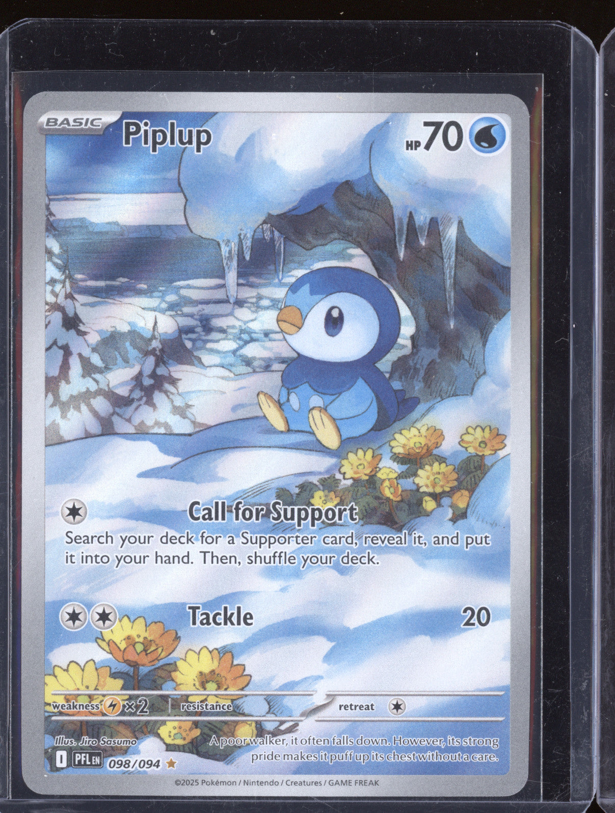 Piplup 2025 Pokemon Phantasmal Flames PFL 098/094 Illustration Rare