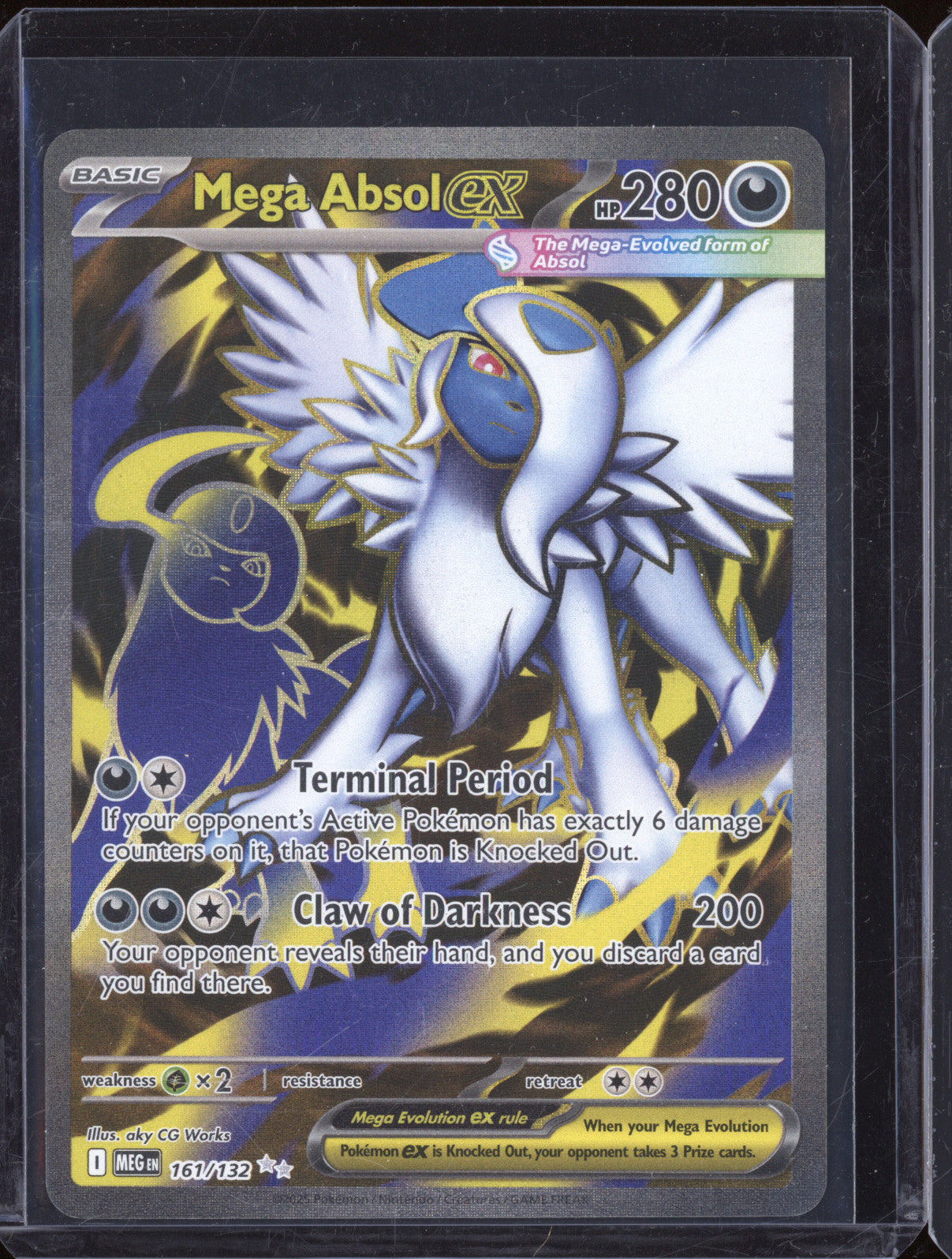2025 Pokemon Mega Evolutions 161/132 Mega Absol ex Ultra Rare