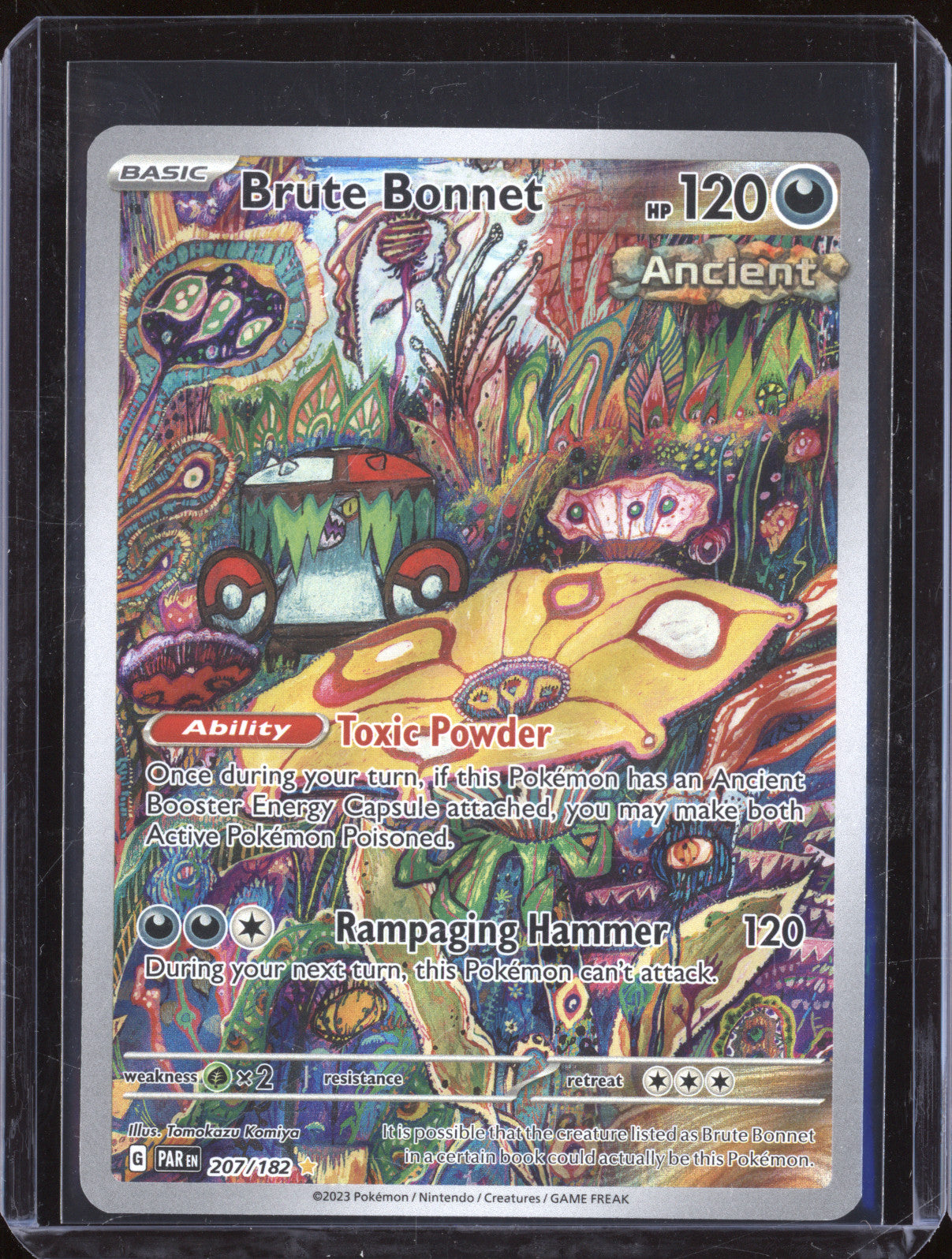 Brute Bonnet 2023 Pokemon Paradox Rift PAR 207/182 Illustration Rare