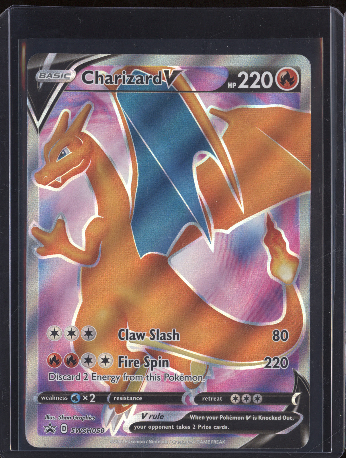 Charizard V 2020 Pokemon Black Star Promo SWSH050 Elite Trainer Box