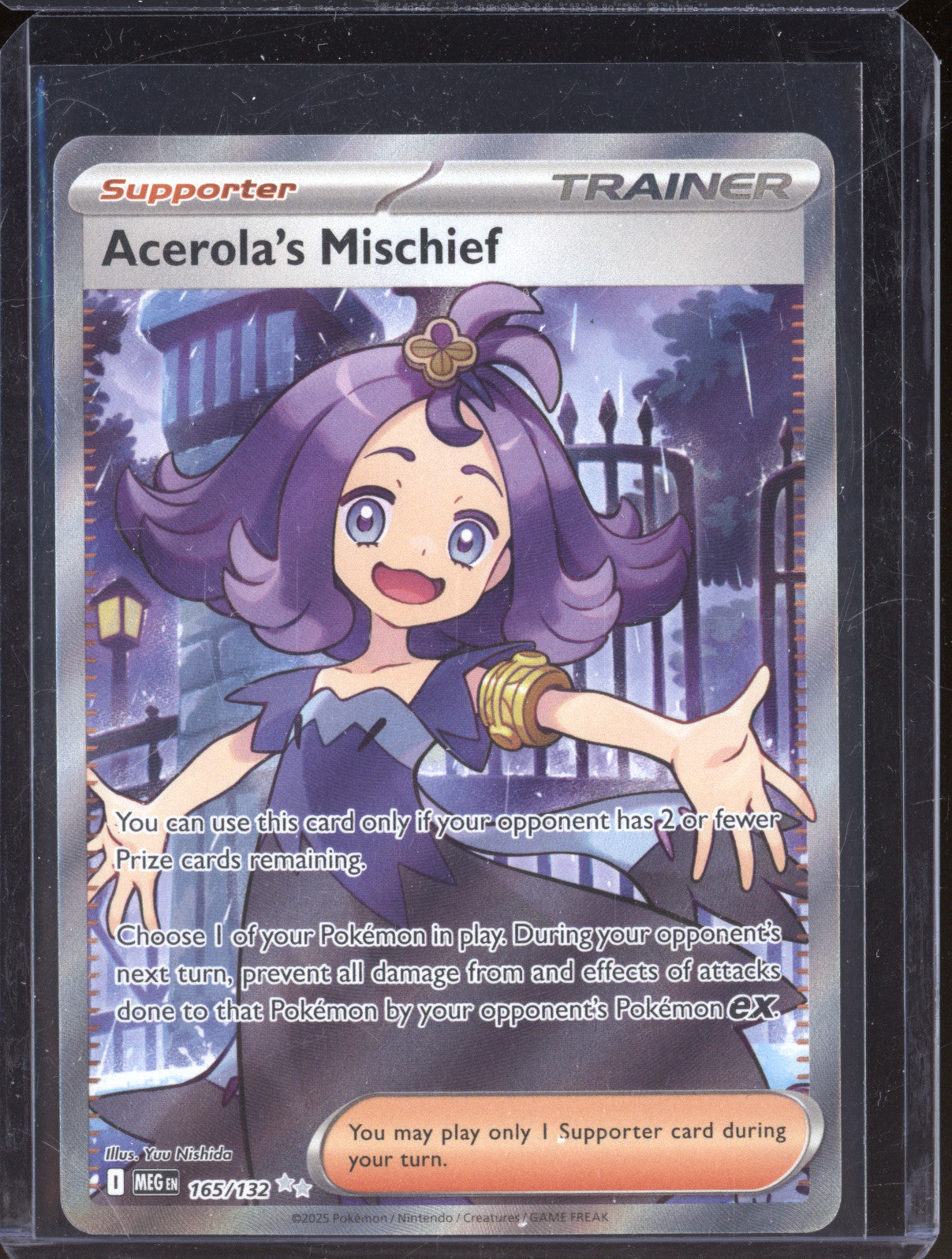 2025 Pokemon Mega Evolutions 165/132 Acerola's Mischief Ultra Rare