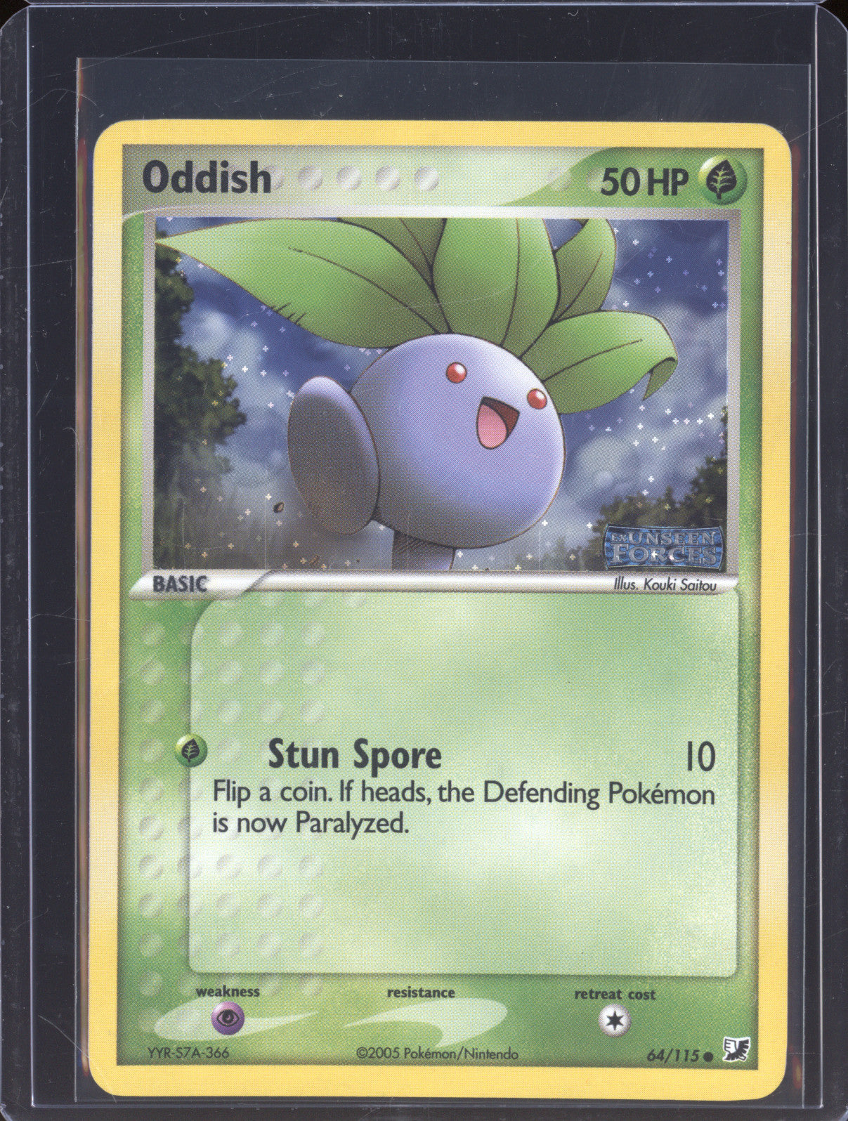 Oddish 2005 Pokemon EX Unseen Forces 64/115 Reverse Holo