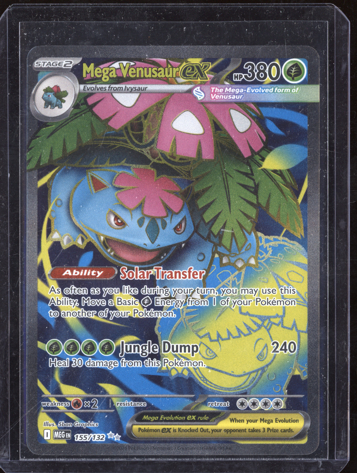 2025 Pokemon Mega Evolution 155/132 Mega Venusaur ex Ultra Rare