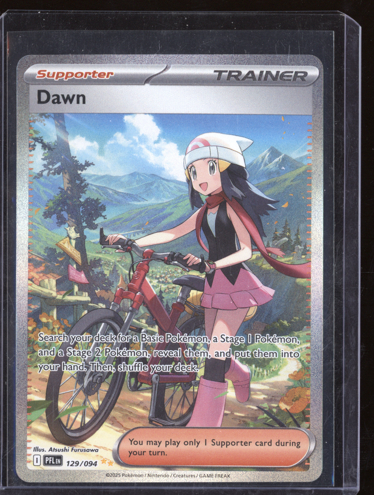 2025 Pokemon TCG Phantasmal Flames 129/094 Dawn Special Illustration Rare