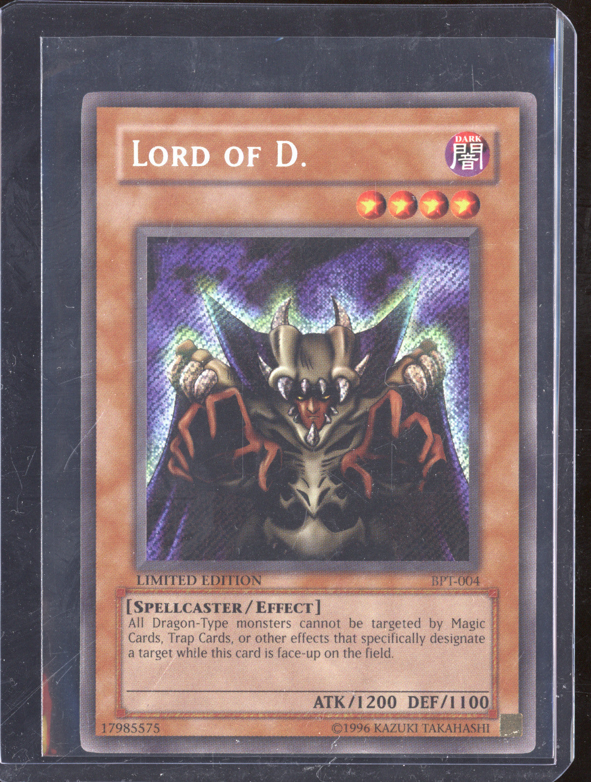 Konami Promo Booster Pack BPT-004 Lord of D.