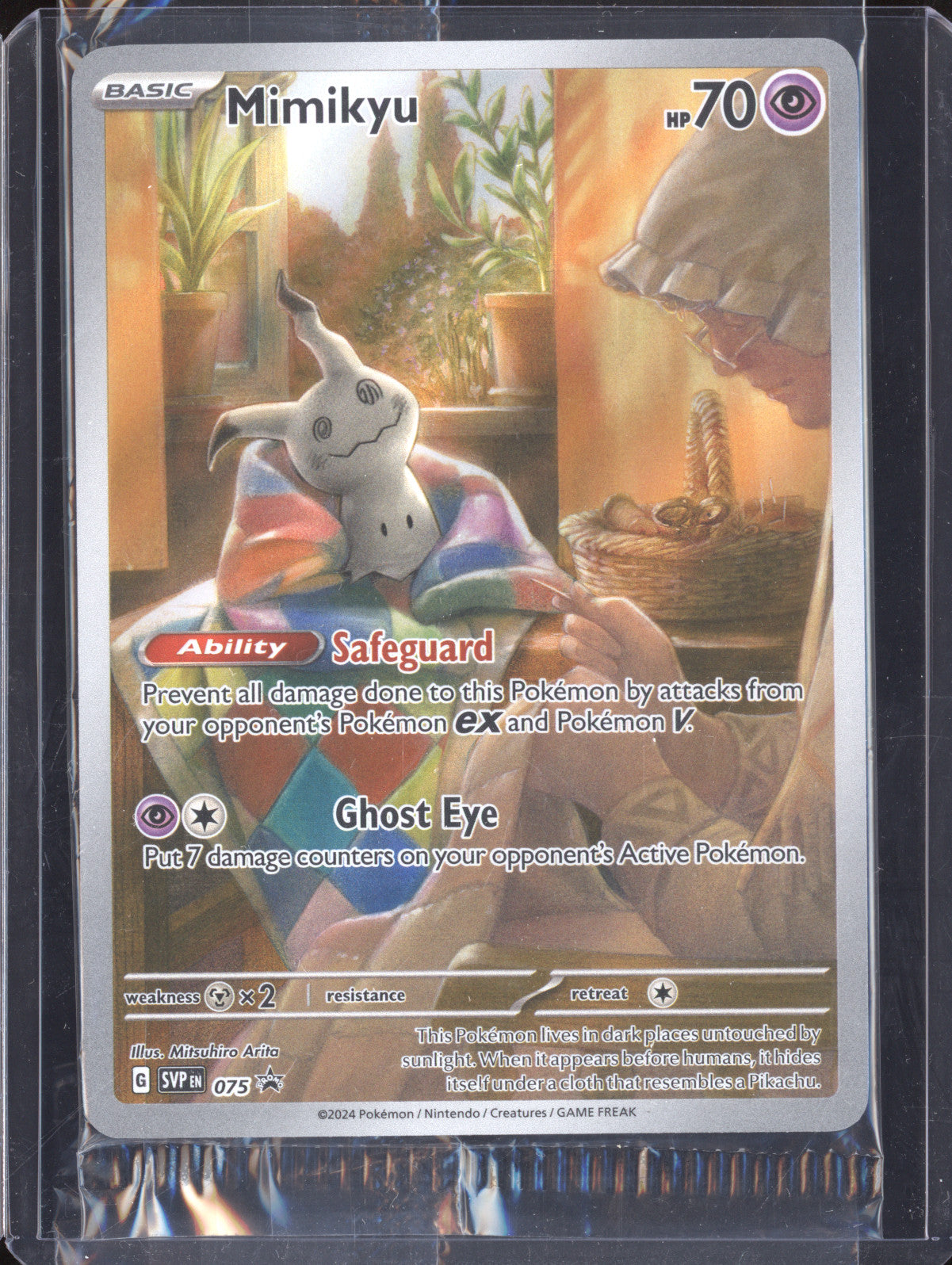 Mimikyu 2024 Pokemon Scarlet & Violet Promos 75 Sealed ETB Promo