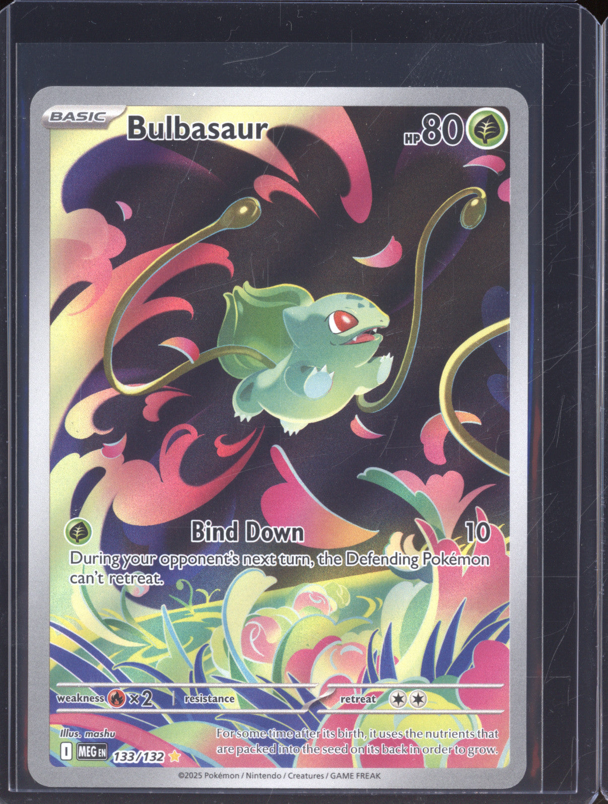 2025 Pokemon Mega Evolutions MEG 133 Bulbasaur Illustration Rare