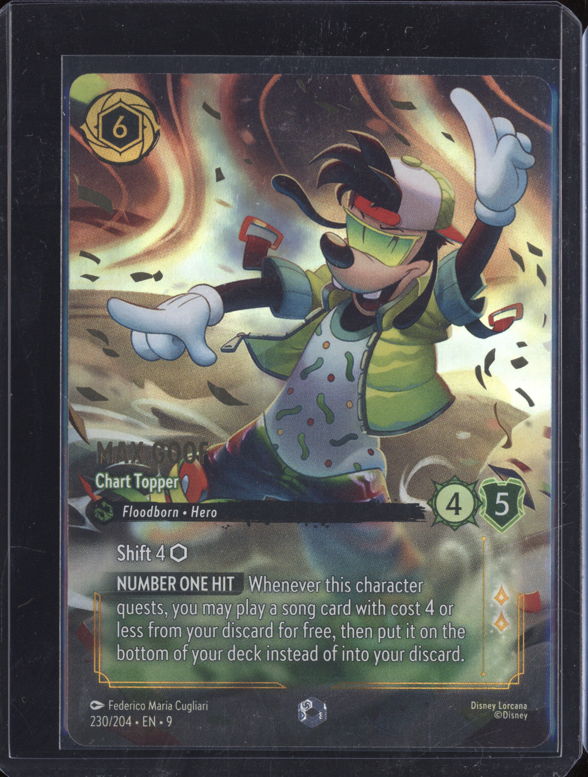 2025 Disney Lorcana Whispers In The Well 230 Max Goof Enchanted