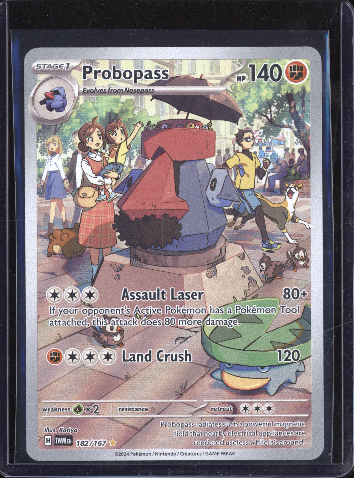 Probopass 2024 Pokemon Twilight Masquerade 182/167 Illustration Rare