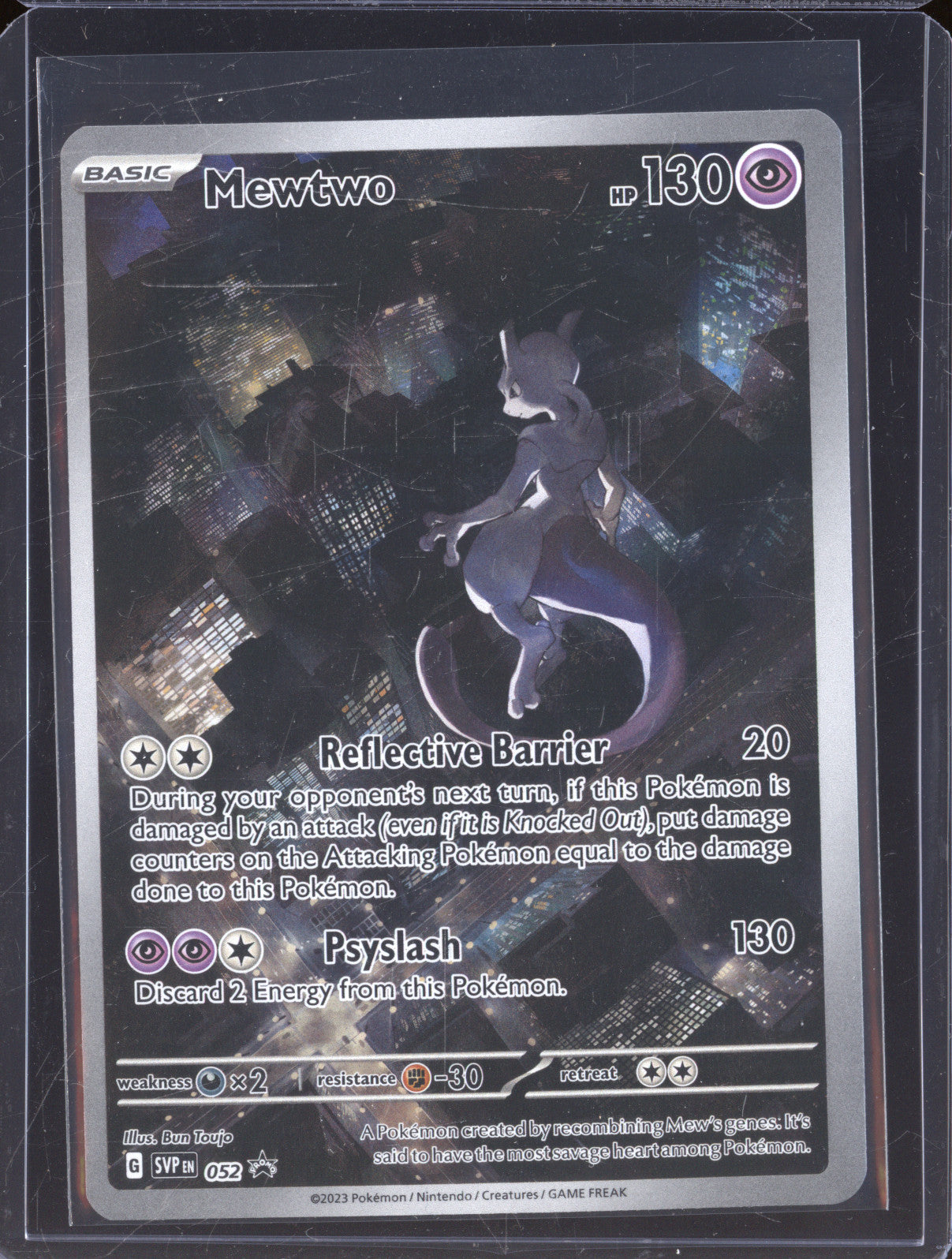 2023 Pokemon Scarlet & Violet Black Star Promo SVP 052 Mewtwo
