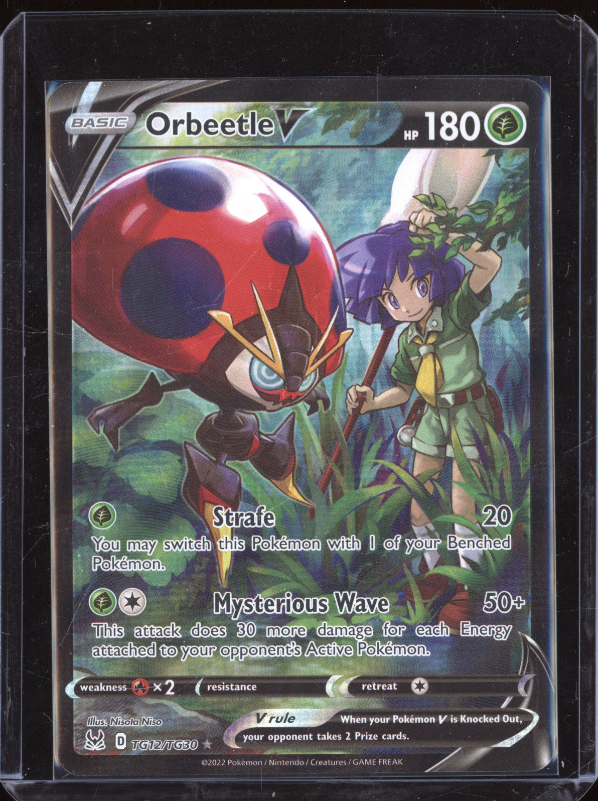 Orbeetle V 2022 Pokemon Lost Origin TG12/TG30 Trainer Gallery