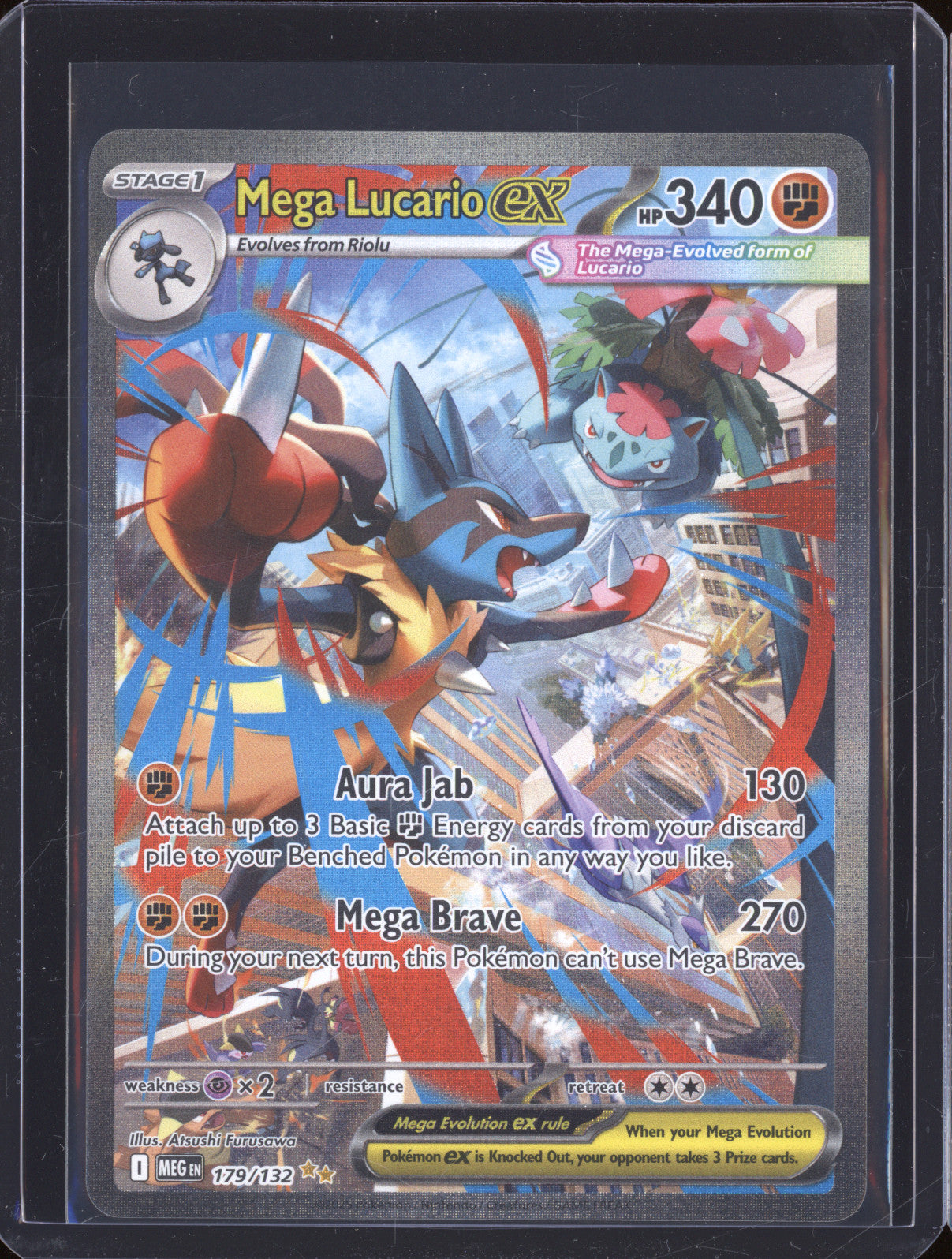 2025 Pokemon Mega Evolutions 179/132 Mega Lucario ex Special Illustration Rare
