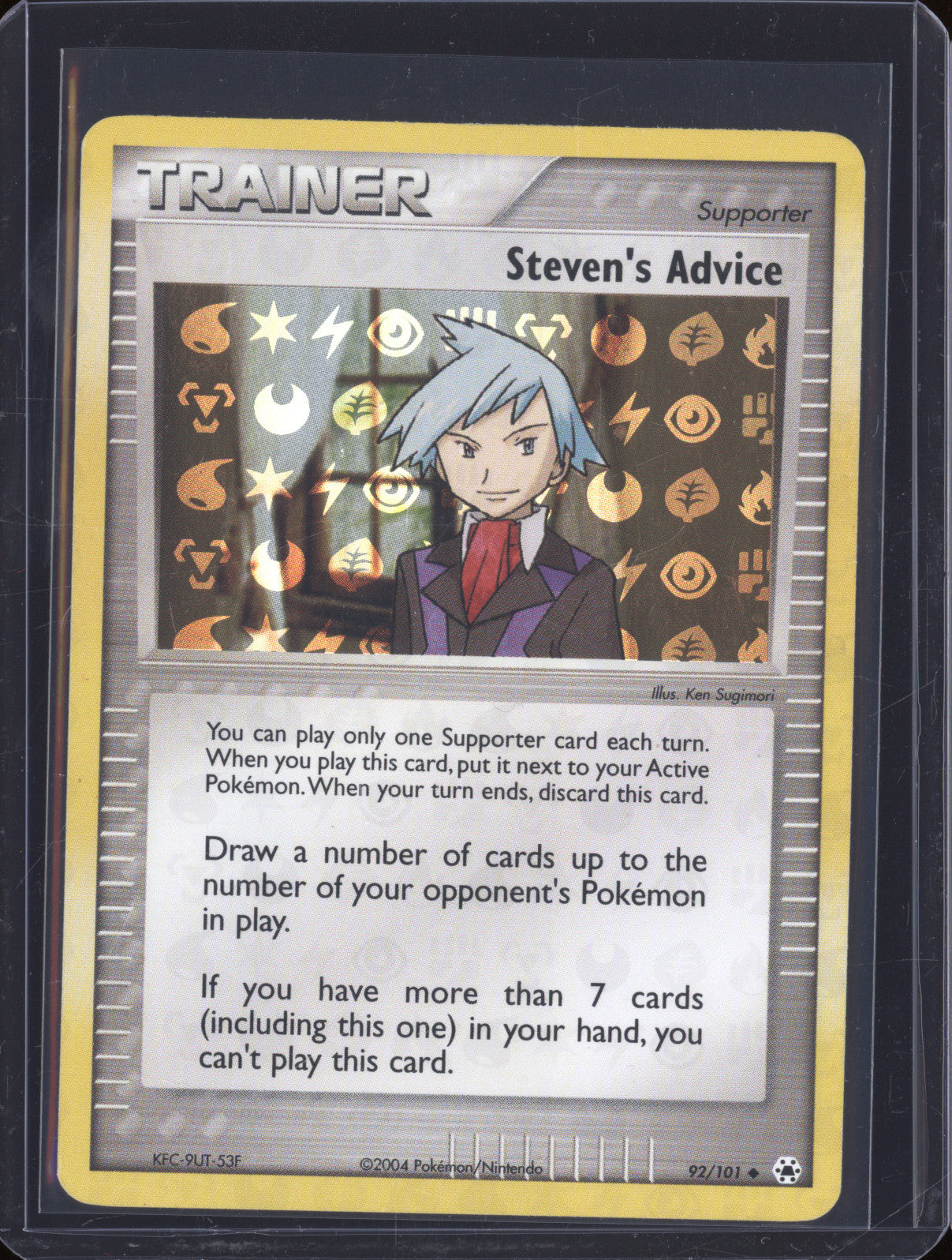 Steven's Advice 2004 Pokemon EX Hidden Legends 92/101 Reverse Holo