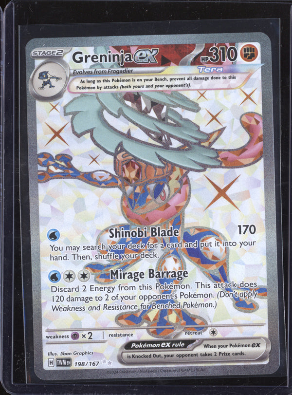 Greninja ex 2024 Pokemon Twilight Masquerade 198/167 Ultra Rare